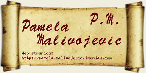 Pamela Malivojević vizit kartica